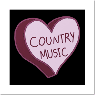 Country Music Purple Heart Posters and Art